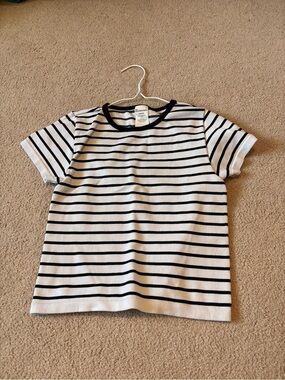 No Boundaries Black & White Striped Short Sleeve Tee
